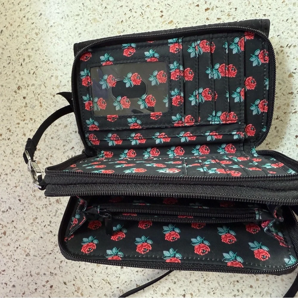 Vera Bradley Black Quilted Crossbody Bag - Picture 8 of 8